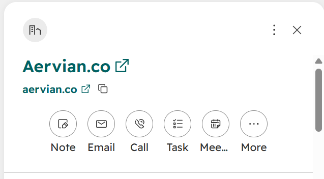 A real FisherLeads store, created as a HubSpot company.